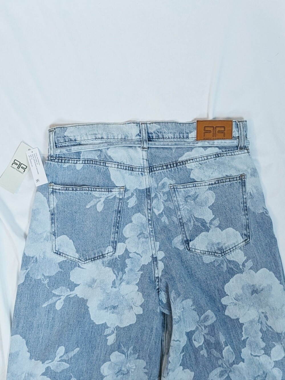 Robert Rodriguez Jeans High Rise Slouchy Wide Leg Rose Bouquet Faded Wash 29 NWT - Picture 8 of 13